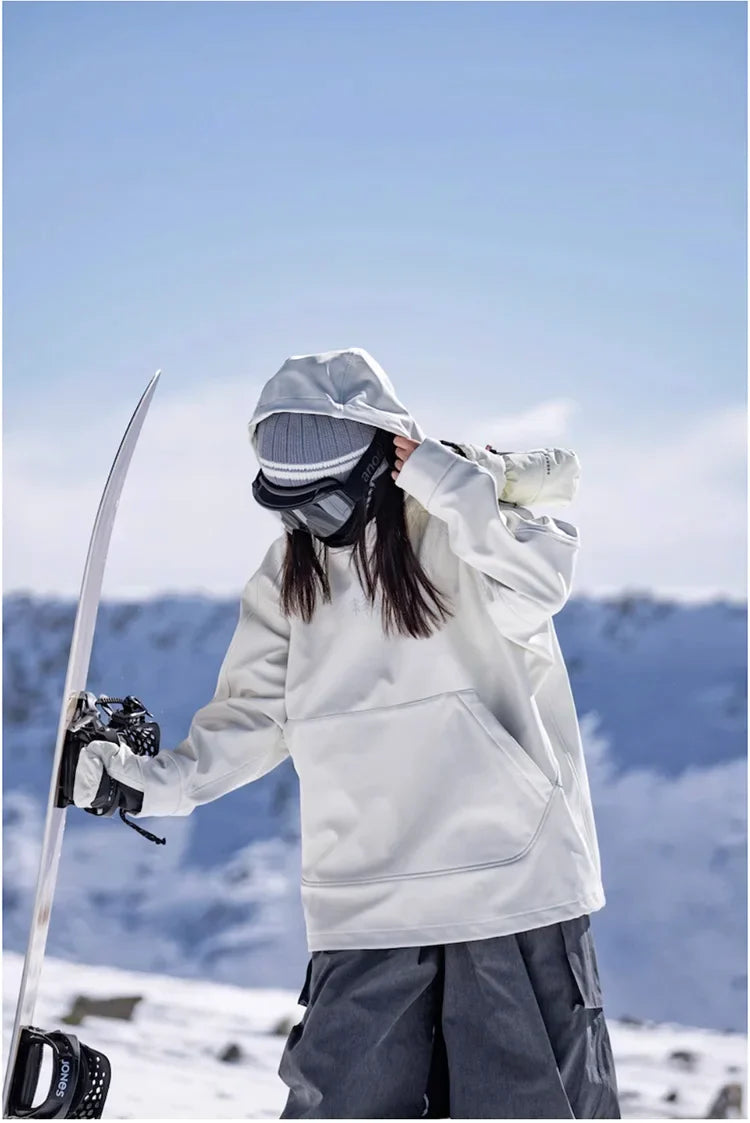 Luvik | Übergroßer, Winddichter Und Wasserdichter Ski Kapuzenpulli Für Damen