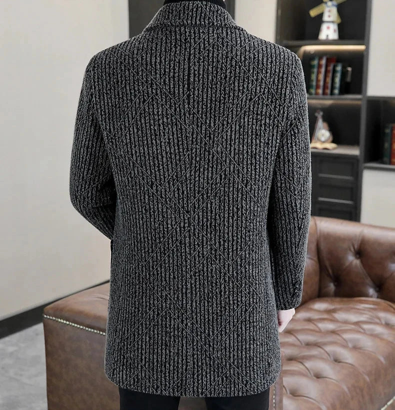 Luvik | Mittellanger Strickanzug Für Herren