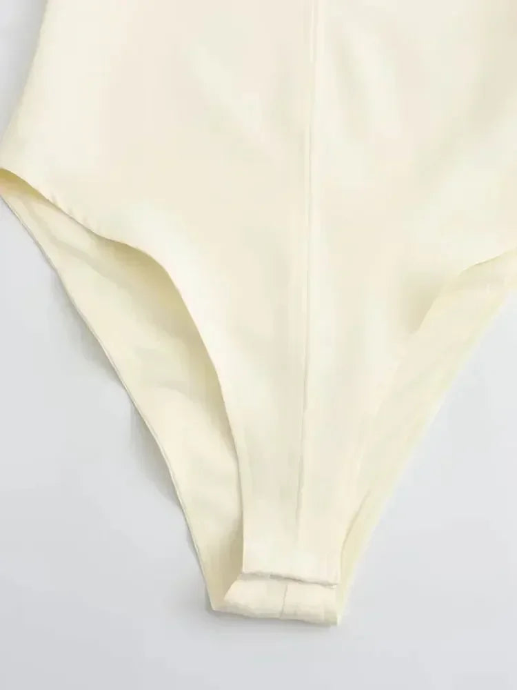 Luvik | Slim Fit Hihaton Vetoketjullinen Bodysuit naisille