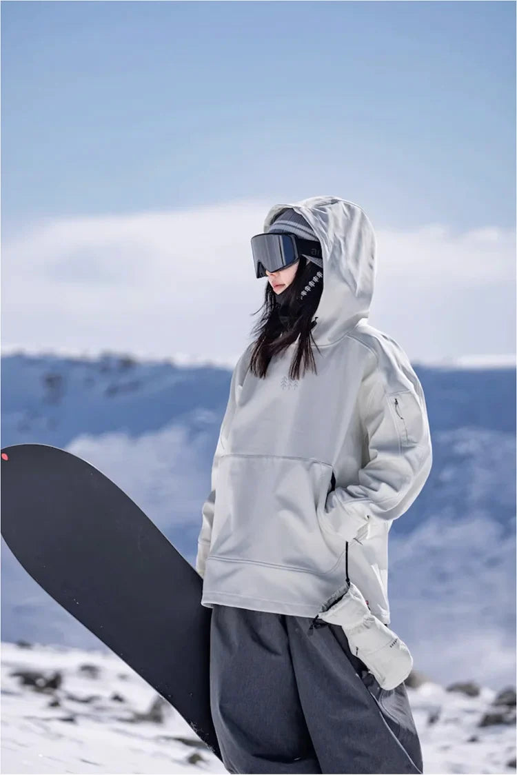 Luvik | Übergroßer, Winddichter Und Wasserdichter Ski Kapuzenpulli Für Damen