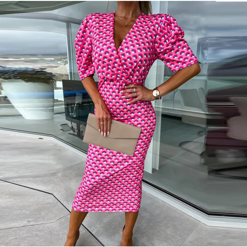 Luvik | Tyylikäs Slim-Fit Illdress Graafisella Printillä