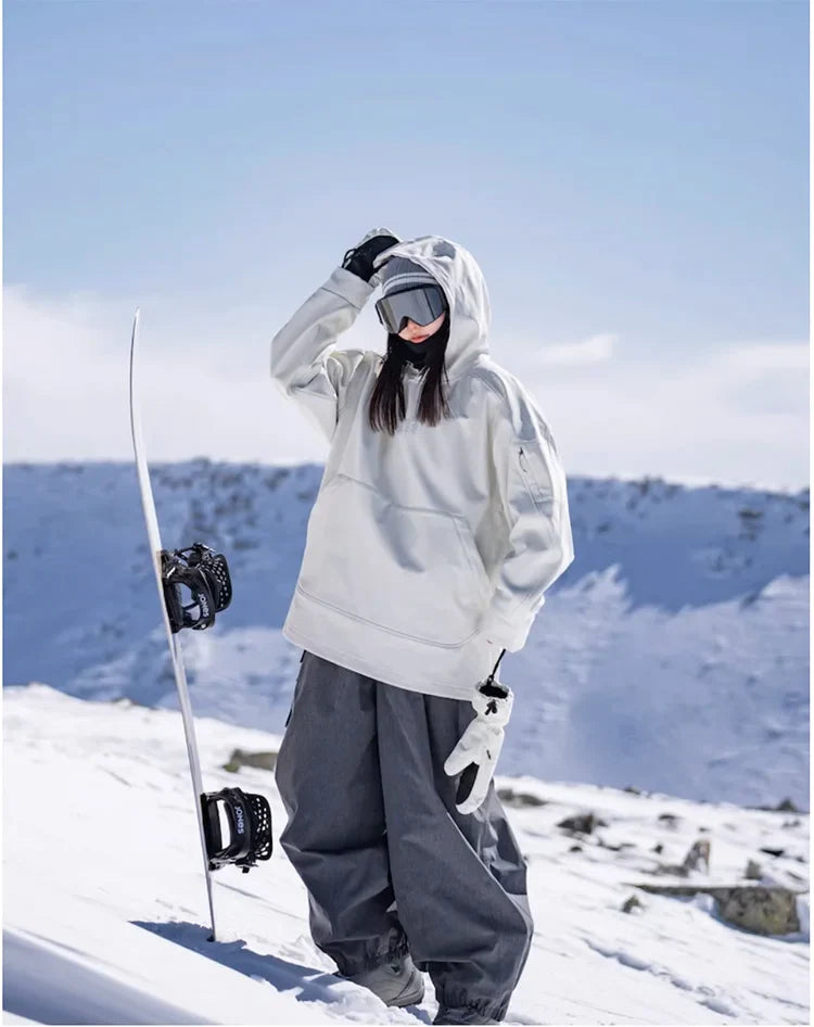 Luvik | Übergroßer, Winddichter Und Wasserdichter Ski Kapuzenpulli Für Damen