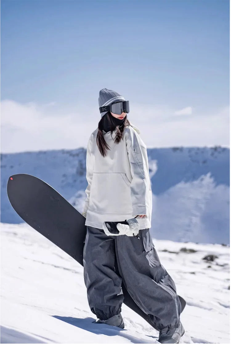 Luvik | Übergroßer, Winddichter Und Wasserdichter Ski Kapuzenpulli Für Damen