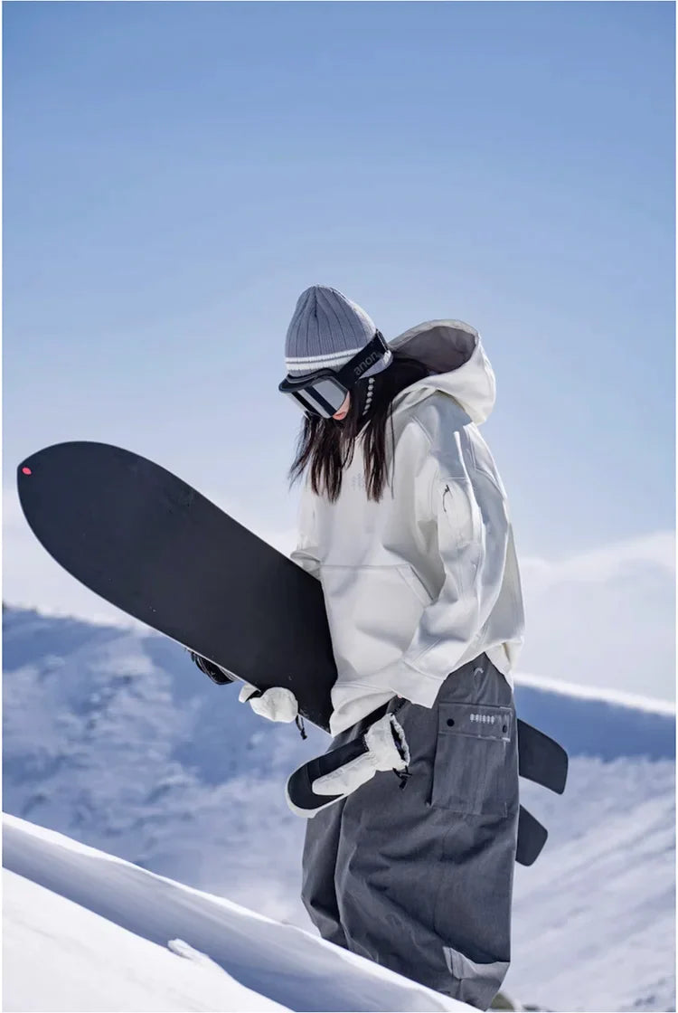 Luvik | Übergroßer, Winddichter Und Wasserdichter Ski Kapuzenpulli Für Damen