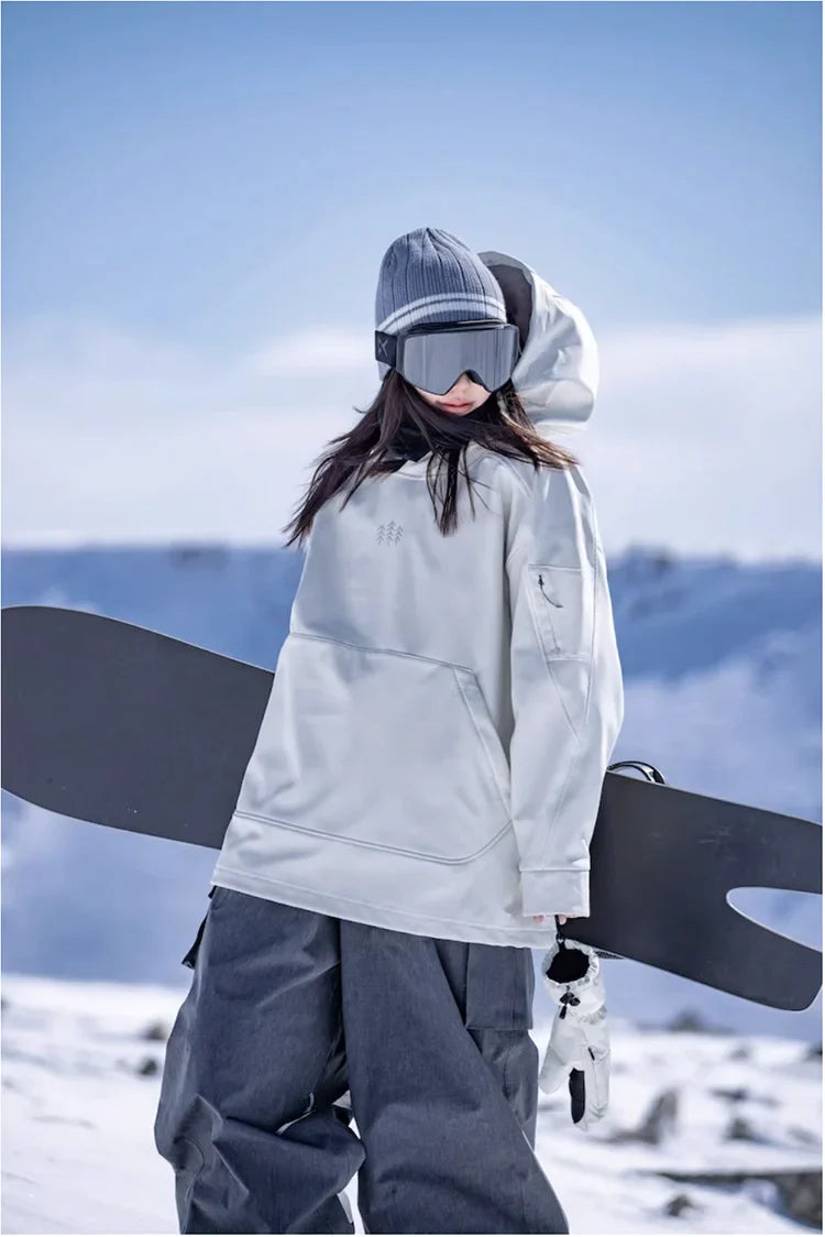 Luvik | Übergroßer, Winddichter Und Wasserdichter Ski Kapuzenpulli Für Damen