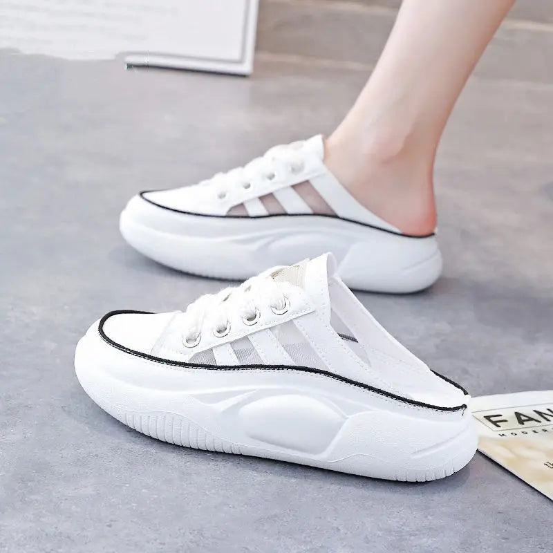 Luvik | Puolipitkä Slip-On Valkoiset Kengät