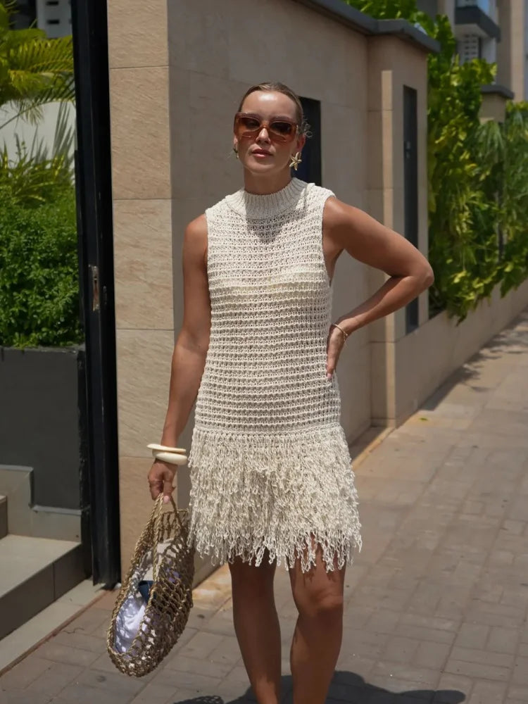 Luvik | in Maglia Aliani con Frange Eleganti