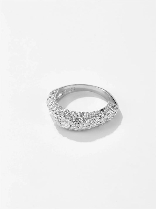 Luvik | Sterling Hopea 18k Kulta Geometrinen Sormus