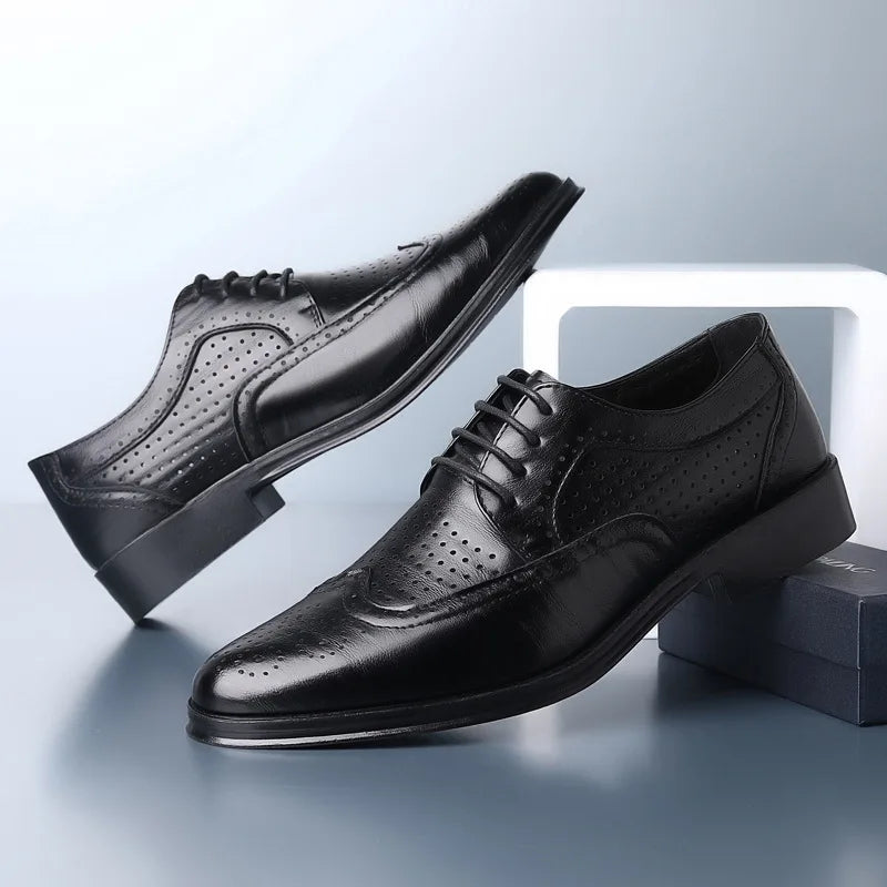 Luvik | Bequeme Oxford Herren Business Anzug Schuhe