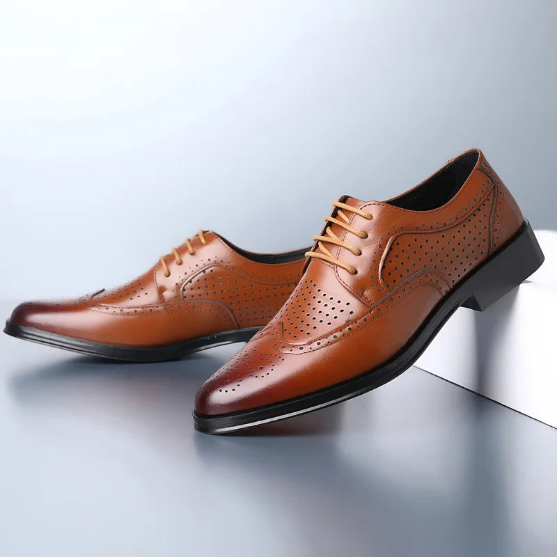 Luvik | Bequeme Oxford Herren Business Anzug Schuhe