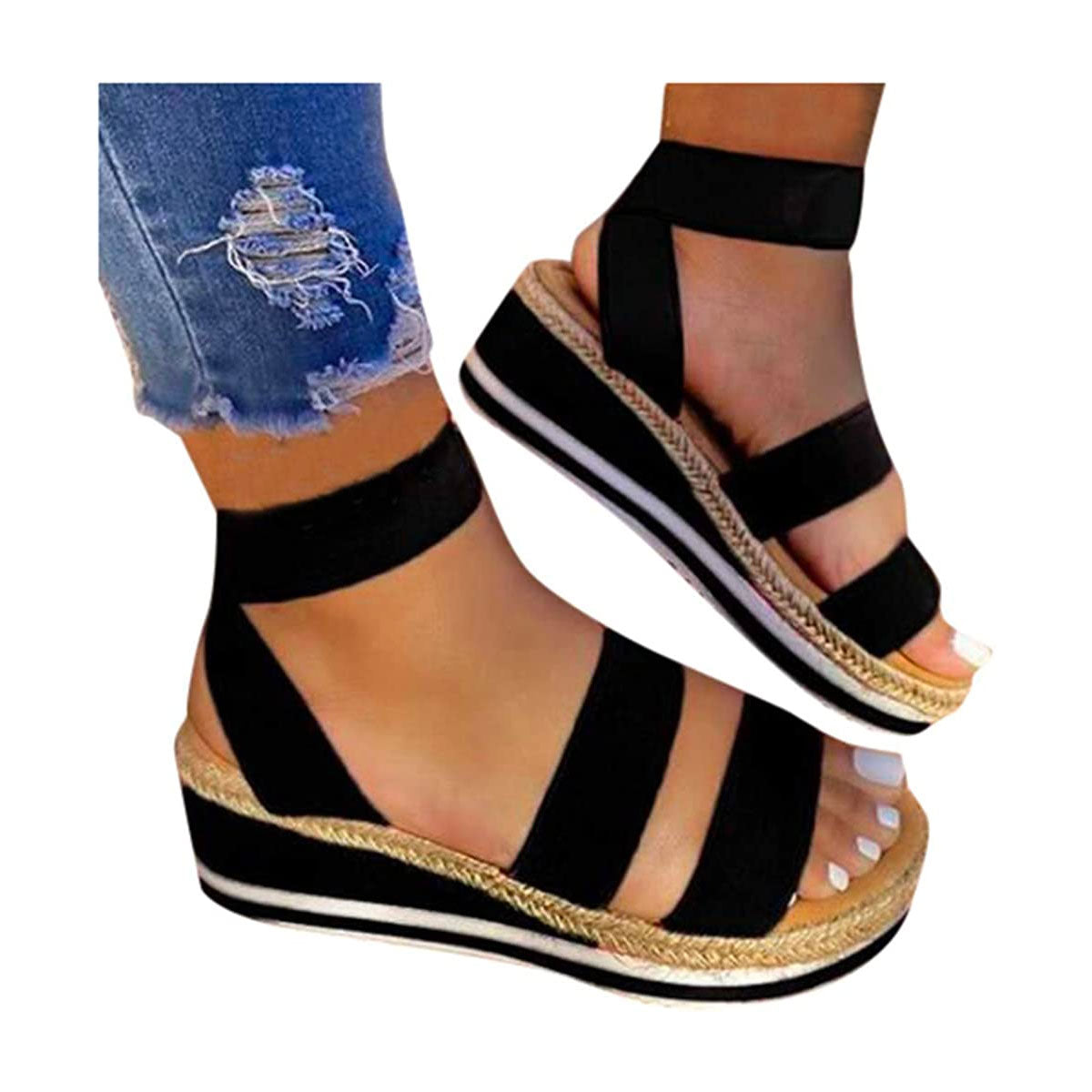 Luvik | Strap Cross Naisten sandaalit