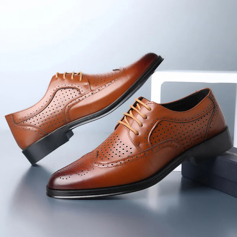 Luvik | Bequeme Oxford Herren Business Anzug Schuhe