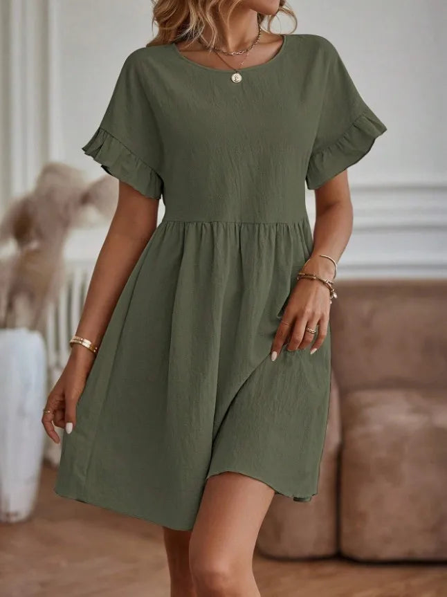 Luvik | Elegant midi-dress in A-line shape