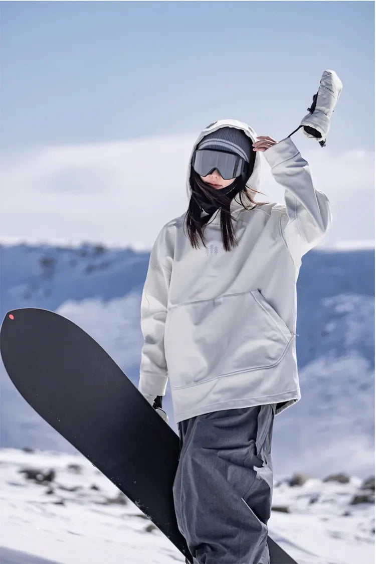 Luvik | Übergroßer, Winddichter Und Wasserdichter Ski Kapuzenpulli Für Damen