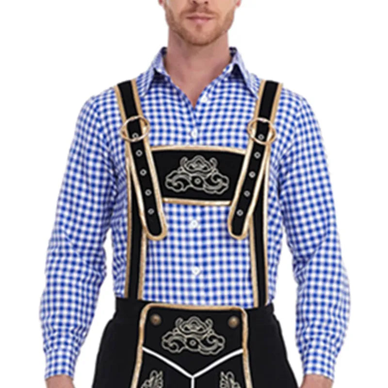 Luvik | Bayerische Tracht Für Herren Traditionelle Hosenträgershorts Und Hemd