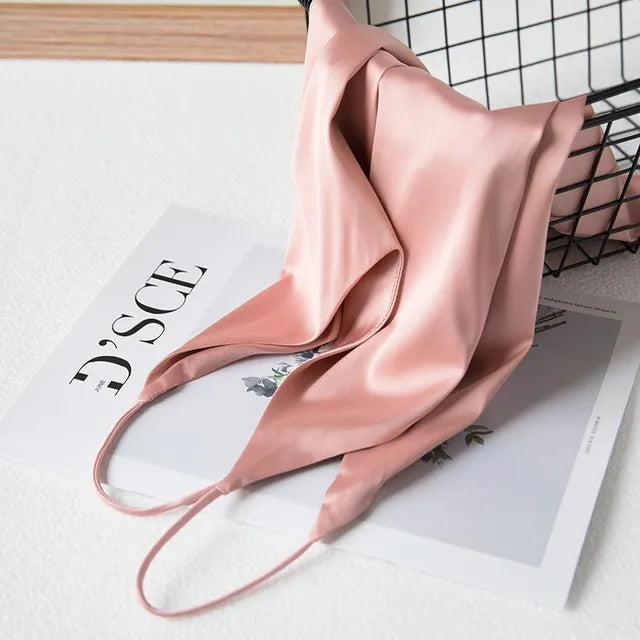 Luvik | Kaula Satin Crop Top Naiset