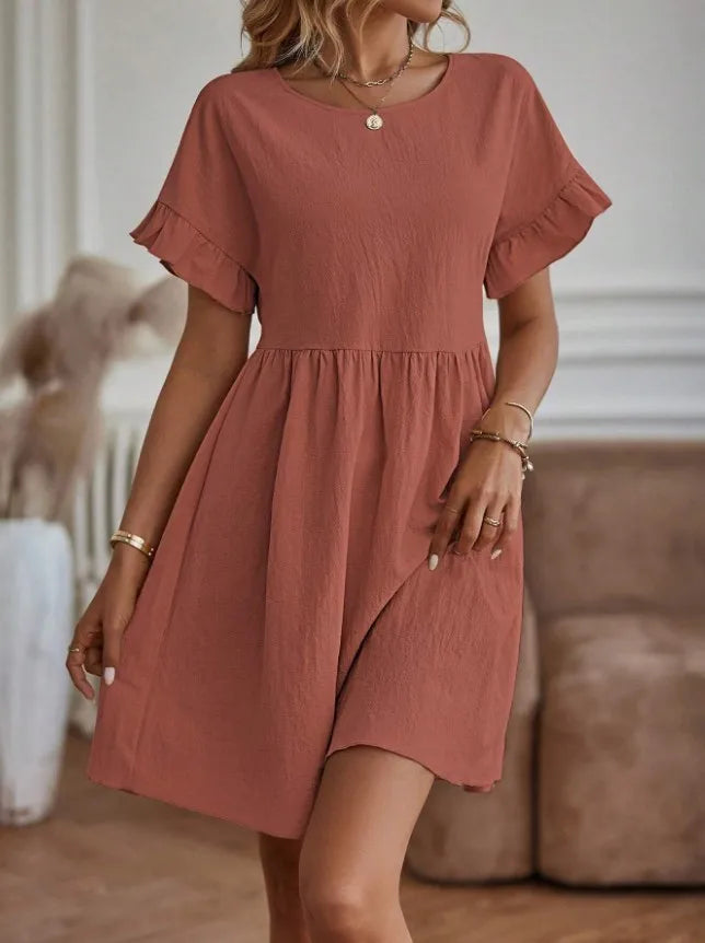 Luvik | Elegant midi-dress in A-line shape