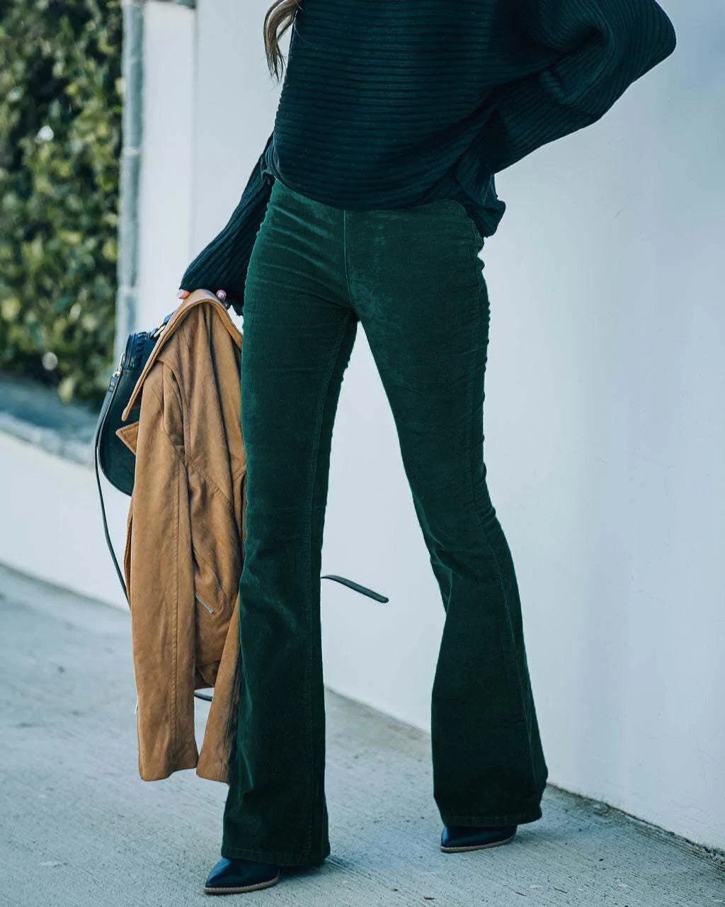 Luvik | Korkeavyötä Bell Bottom Leggings Naistenvaatteet