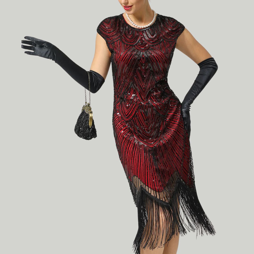 Luvik | 1920-luvun Gatsby-tyylinen kimaltava mekko