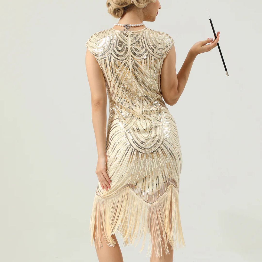 Luvik | 1920-luvun Gatsby-tyylinen kimaltava mekko