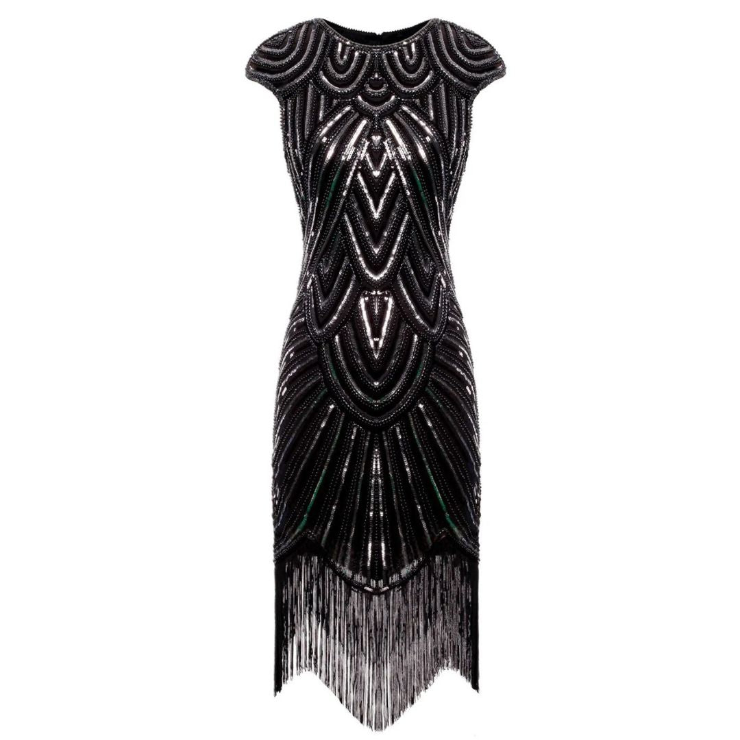 Luvik | 1920-luvun Gatsby-tyylinen kimaltava mekko