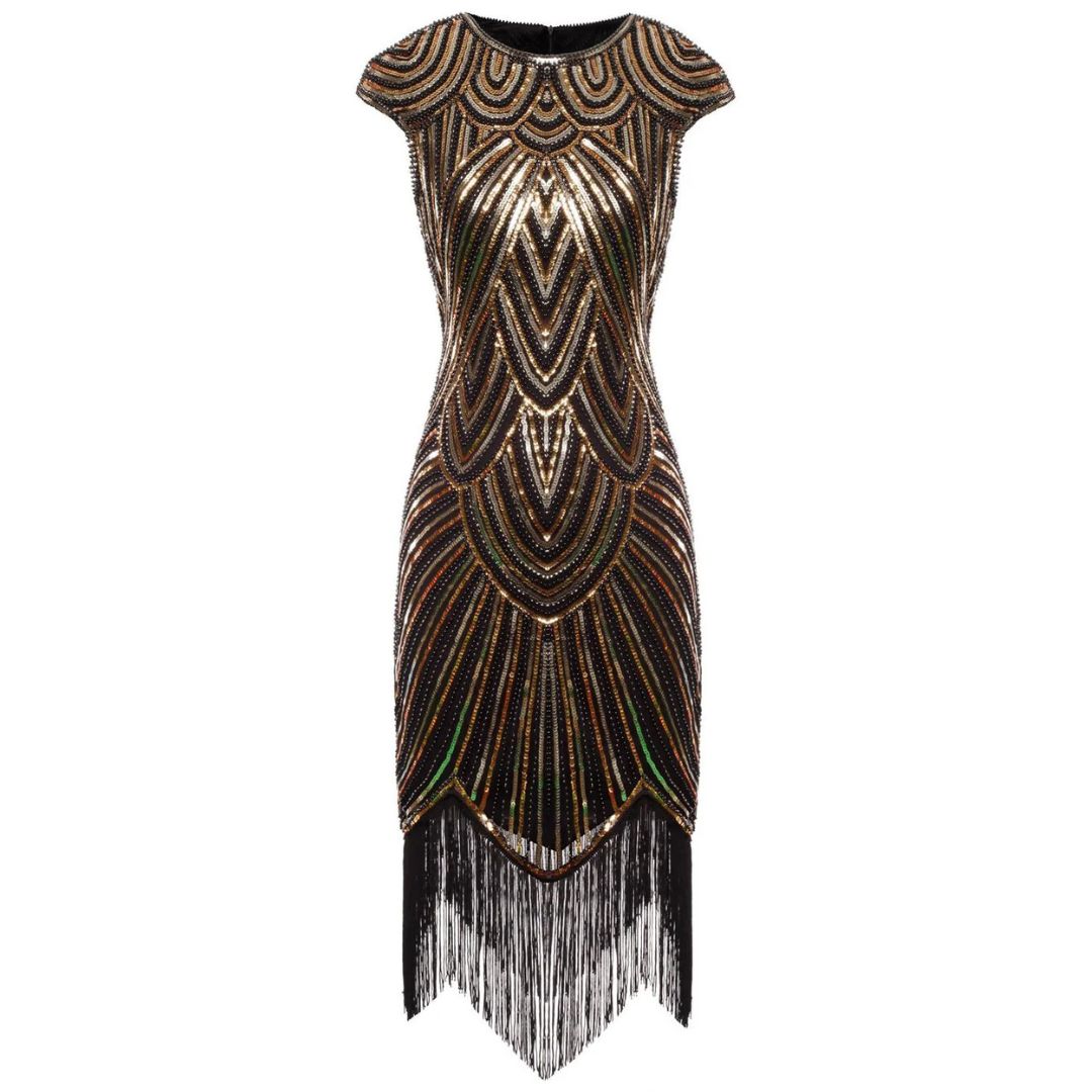Luvik | 1920-luvun Gatsby-tyylinen kimaltava mekko