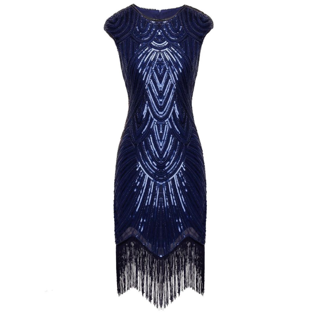 Luvik | 1920-luvun Gatsby-tyylinen kimaltava mekko