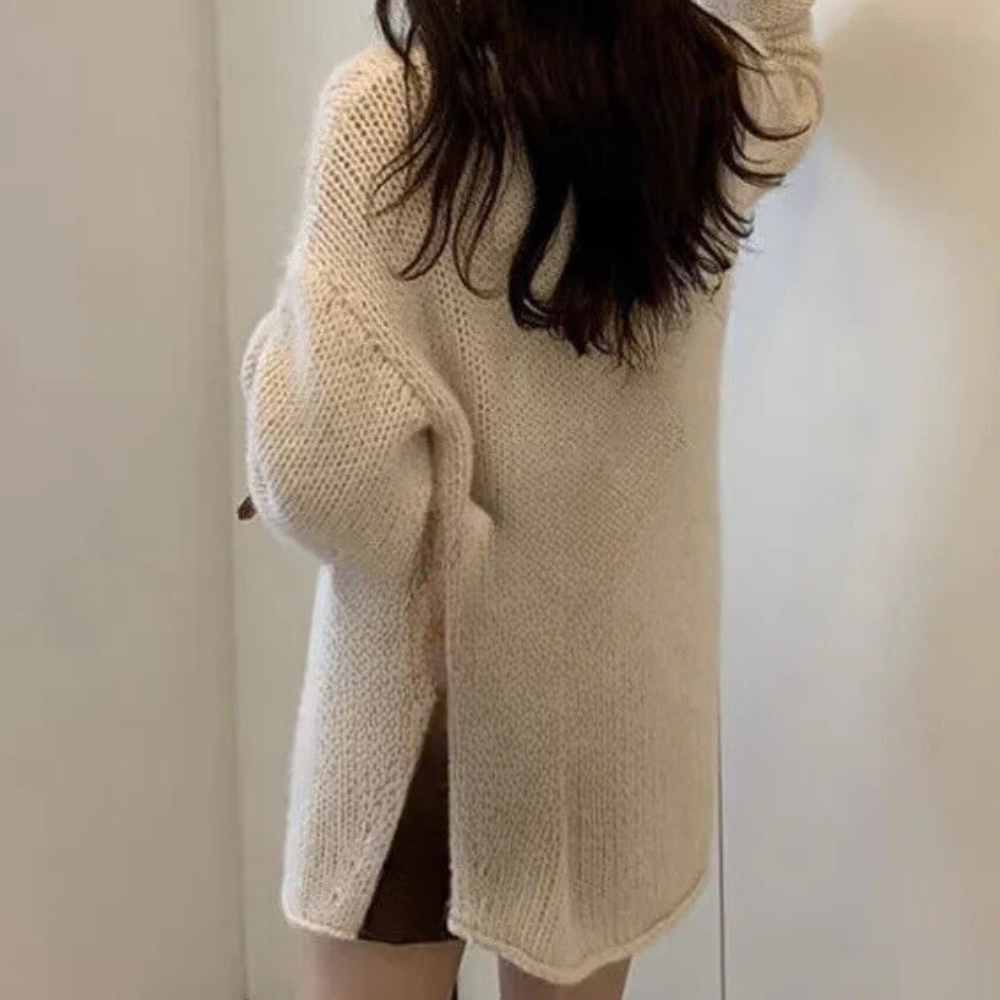 Luvik | Ribbed Knitted Sweater for Women