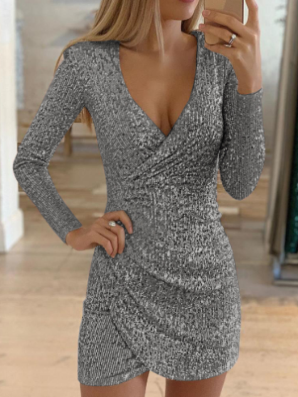 Luvik | Elegantti Glamour-mekko Luxe Polyester