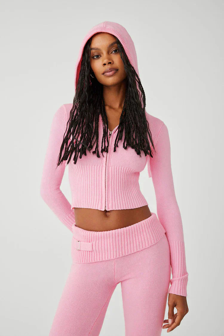 Luvik | Neulottu Setti Hupparipaita Neulottu Cardigan Neulottu Setti Loungewear Naisille