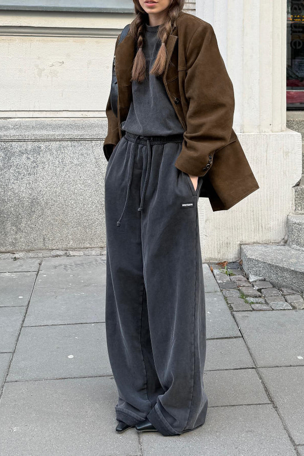 Luvik | Vintage Ylisuuri-nahkatakki Nubuck-nahka-kääntökauluksella