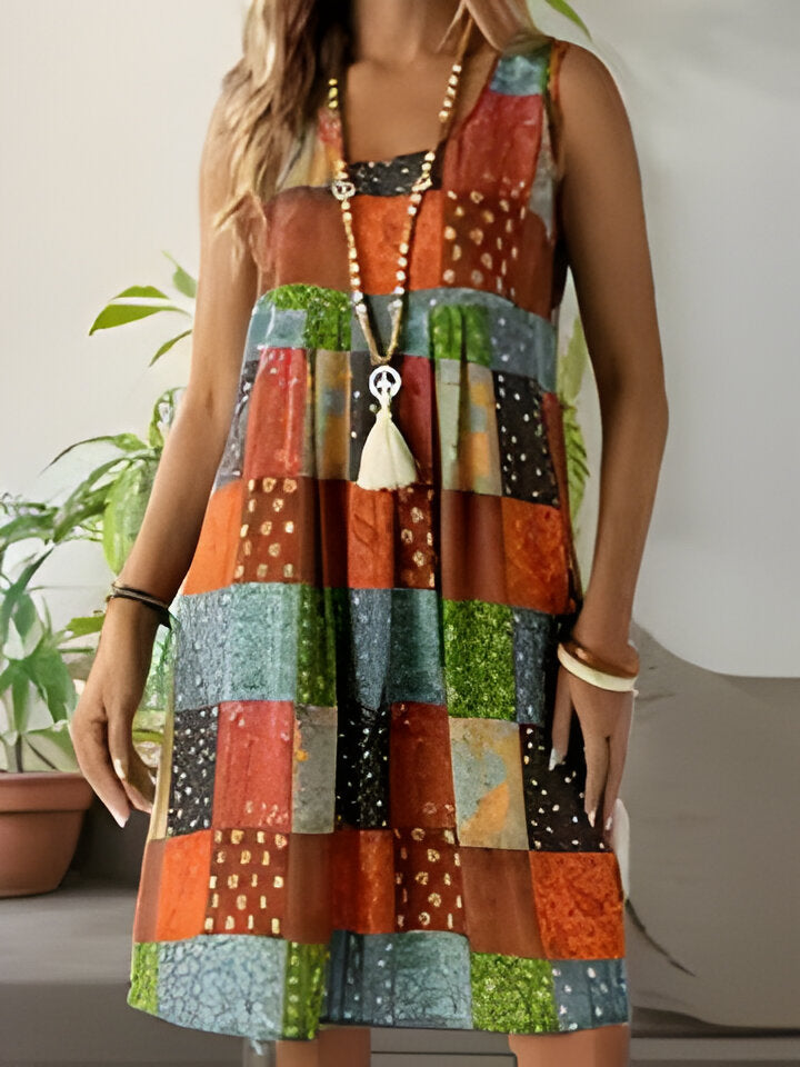 Luvik | Vintage Boho Patschwork Mekko naisille