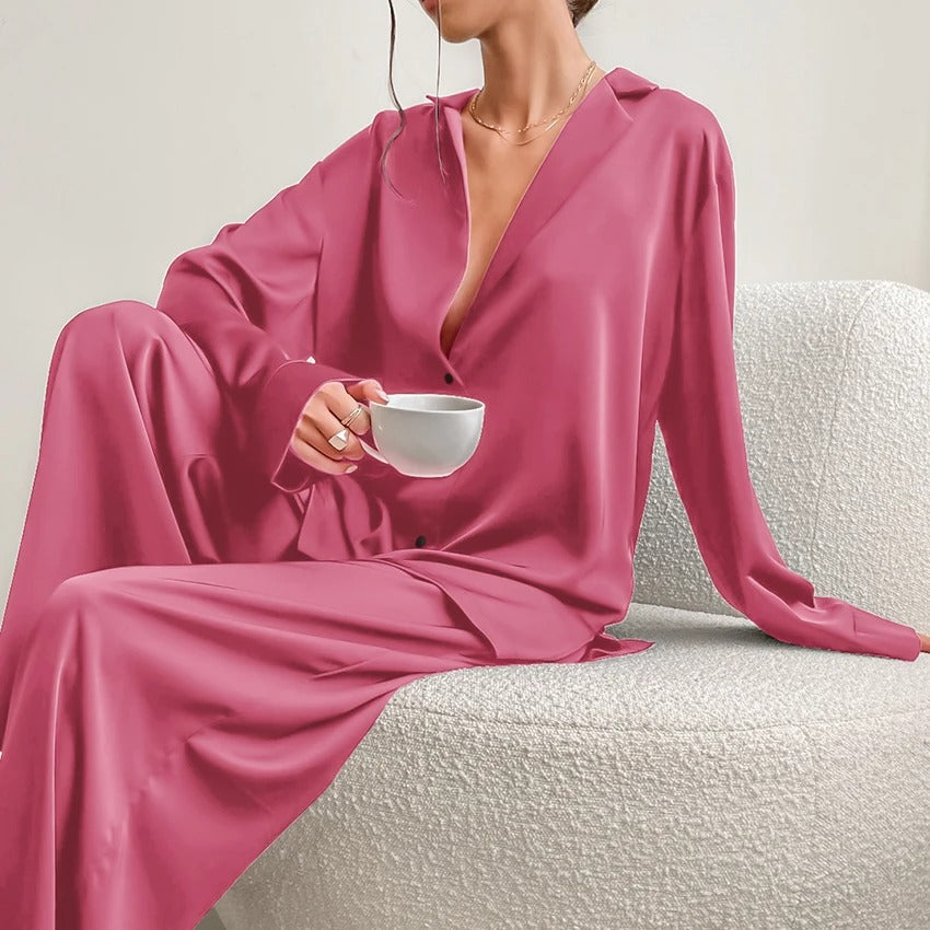 Luvik | Eleganz Ylipitkä Pyjama Setti Belen