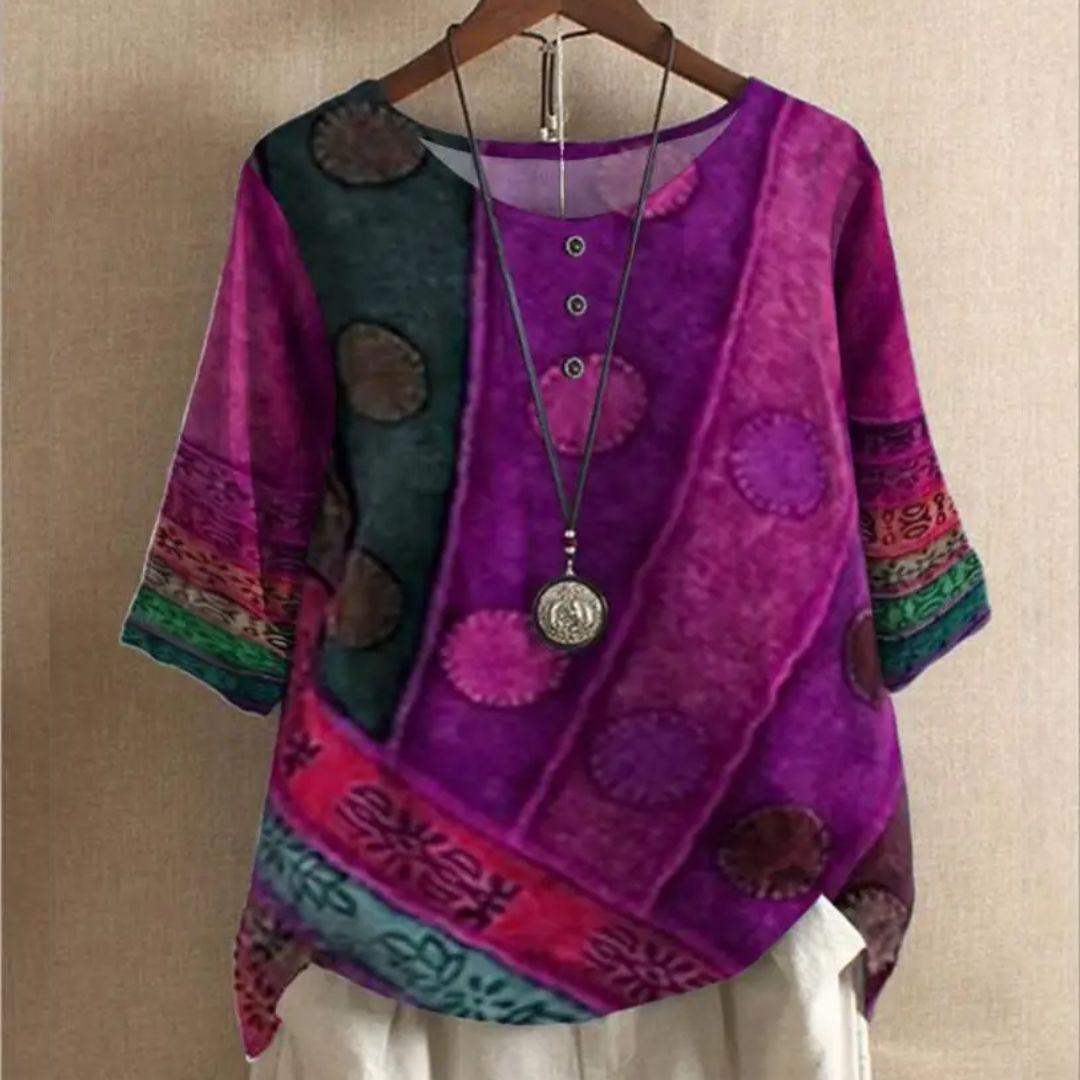 Luvik | Top - ainutlaatuinen vintage-boho-kuosi