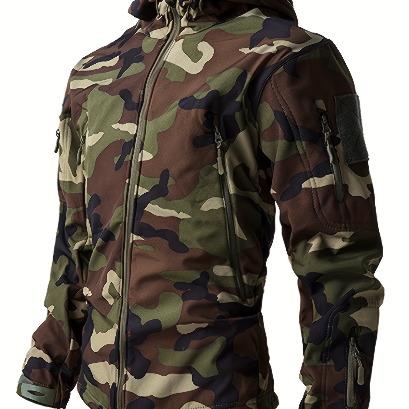 Luvik | Vedenpitävä Miesten Takki Camouflage Kuviolla