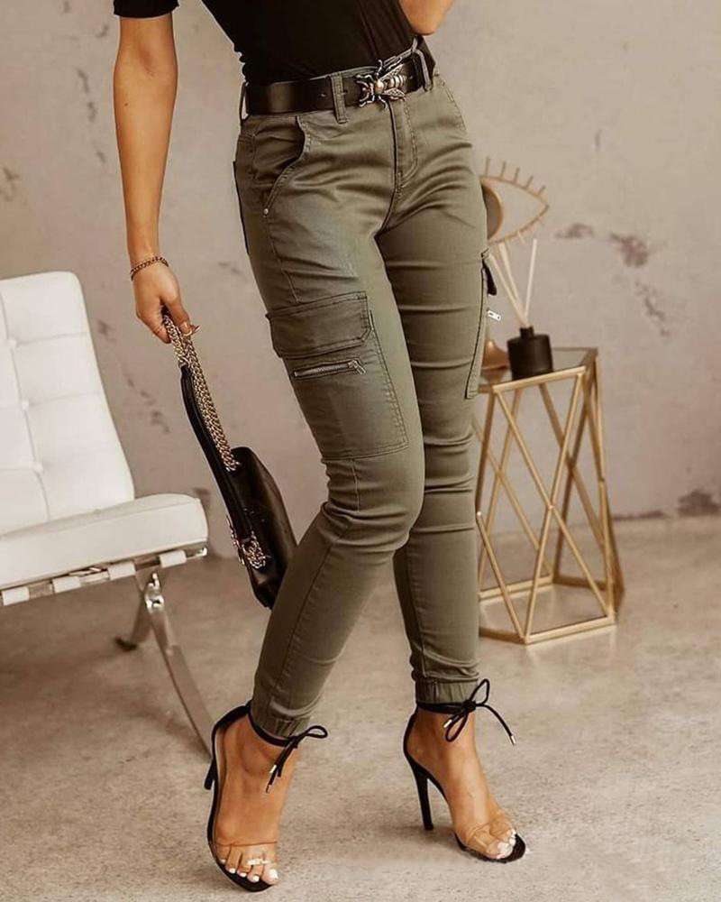 Luvik | Naisten Skinny Cargo Farkut