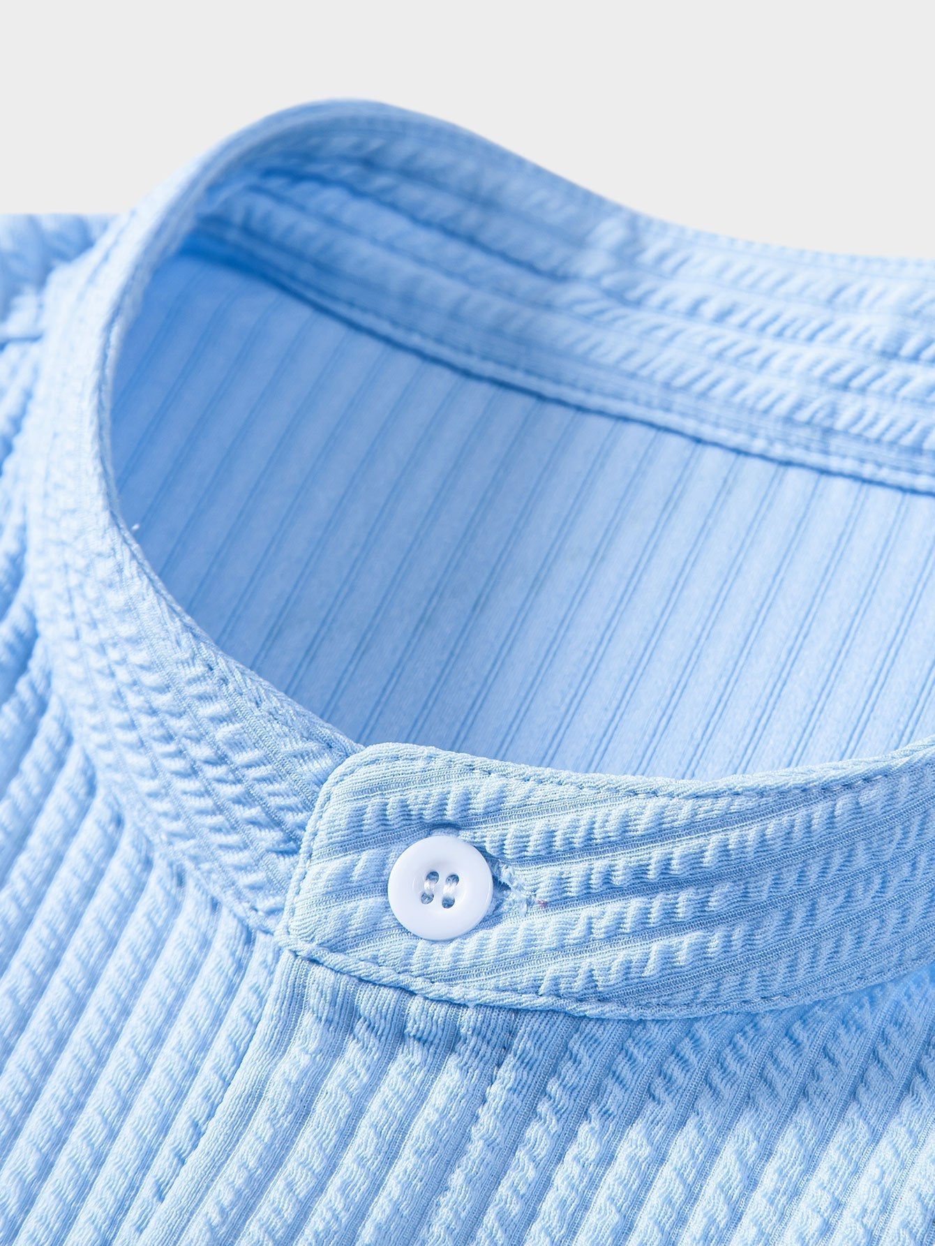 Luvik | Ribbed Stand Collar Blouse