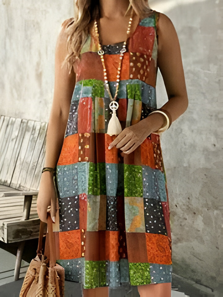 Luvik | Vintage Boho Patschwork Mekko naisille