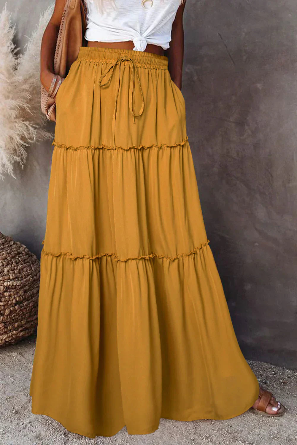 Luvik | High-waisted skirt in boho style
