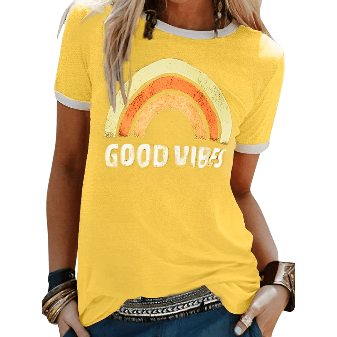 Luvik | Retro Good Vibes Grafiikka T-paita Naisten