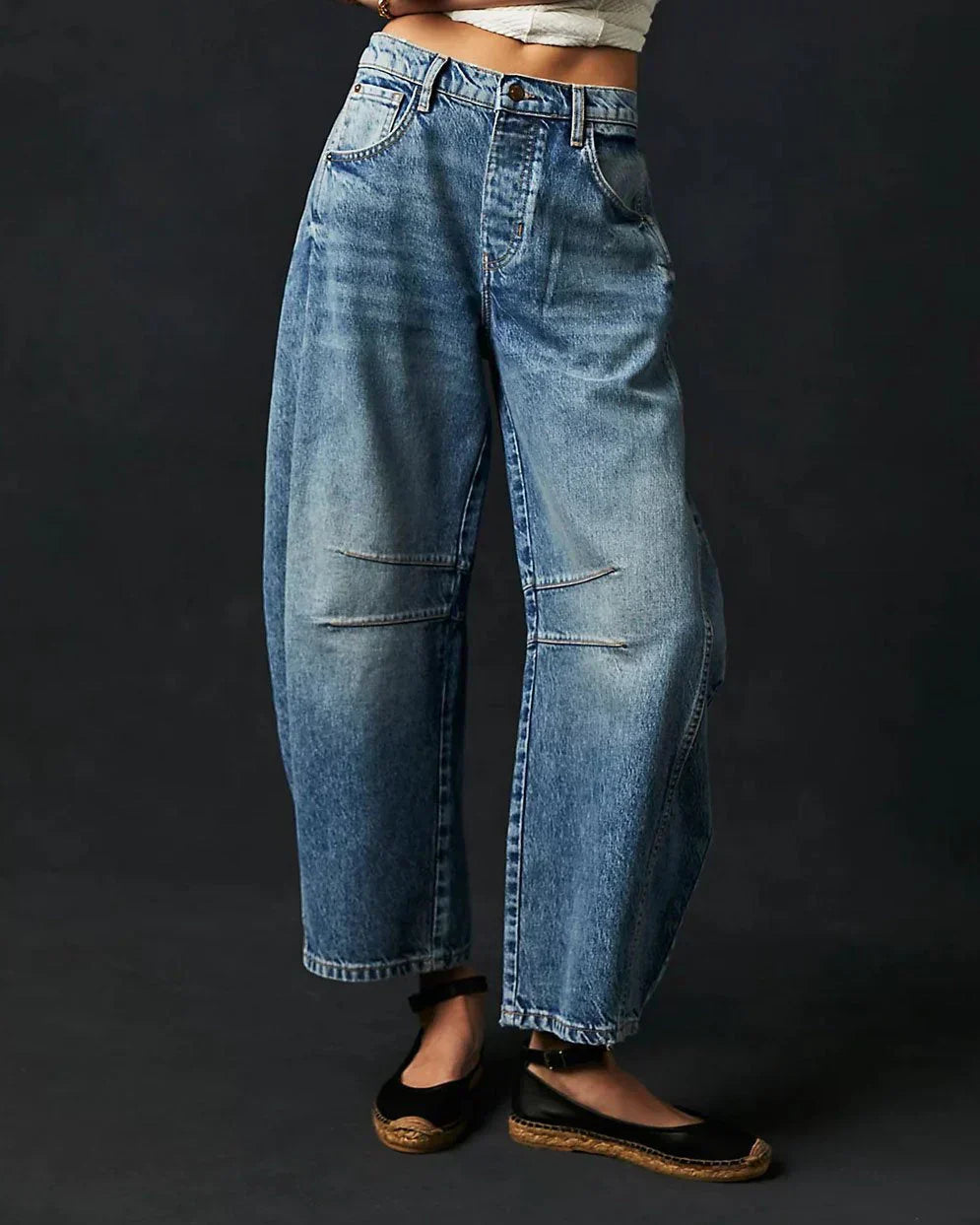 Luvik | Mid Rise Fass Jeans naisten