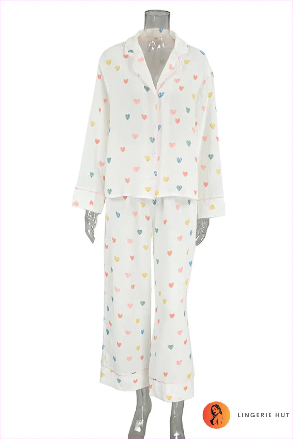 Luvik | Heart Confetti Loungewear Set - Mukava, tyylikäs mukavuus