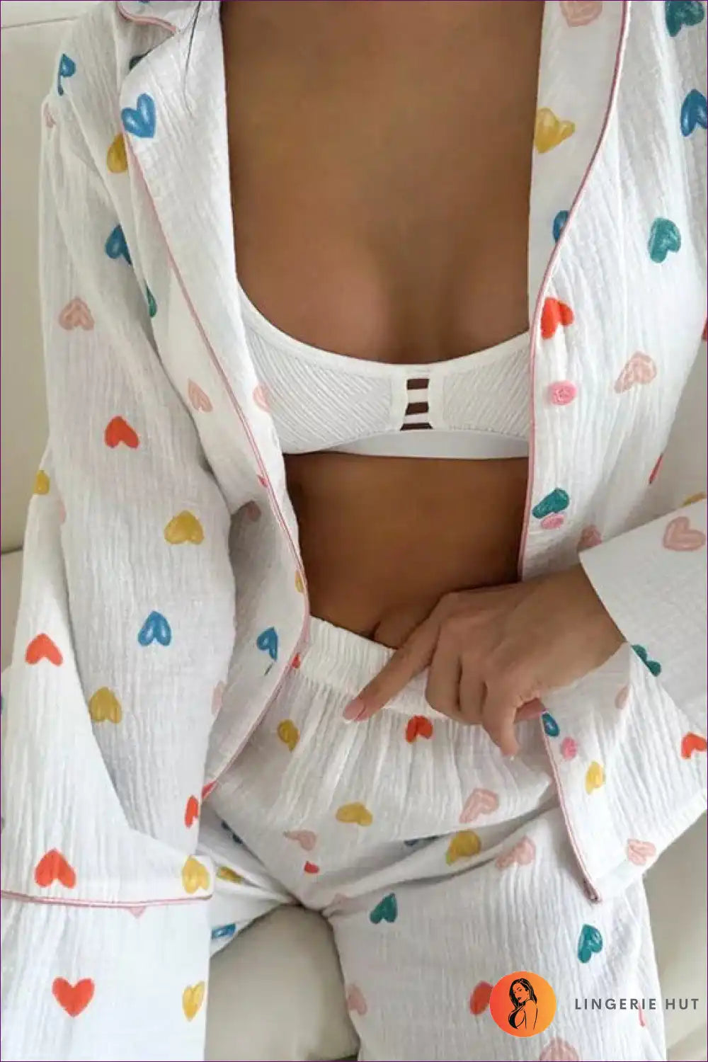 Luvik | Heart Confetti Loungewear Set - Mukava, tyylikäs mukavuus