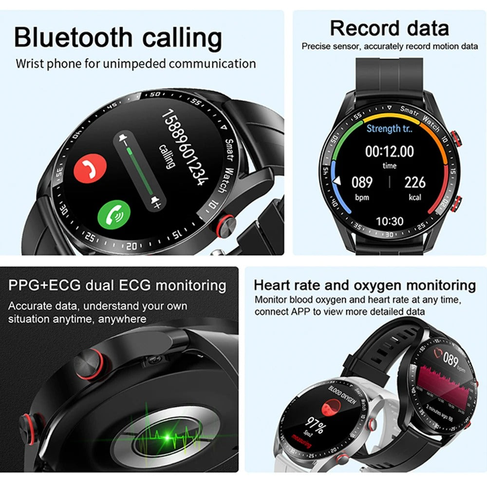 Luvik | Miesten Älykello Elegantilla Muotoilulla Ja Bluetooth Kuntoiluseurannalla