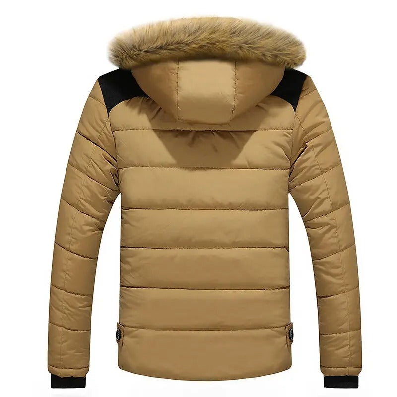 Luvik | Miesten Fleece turkis alas puuvilla Parka