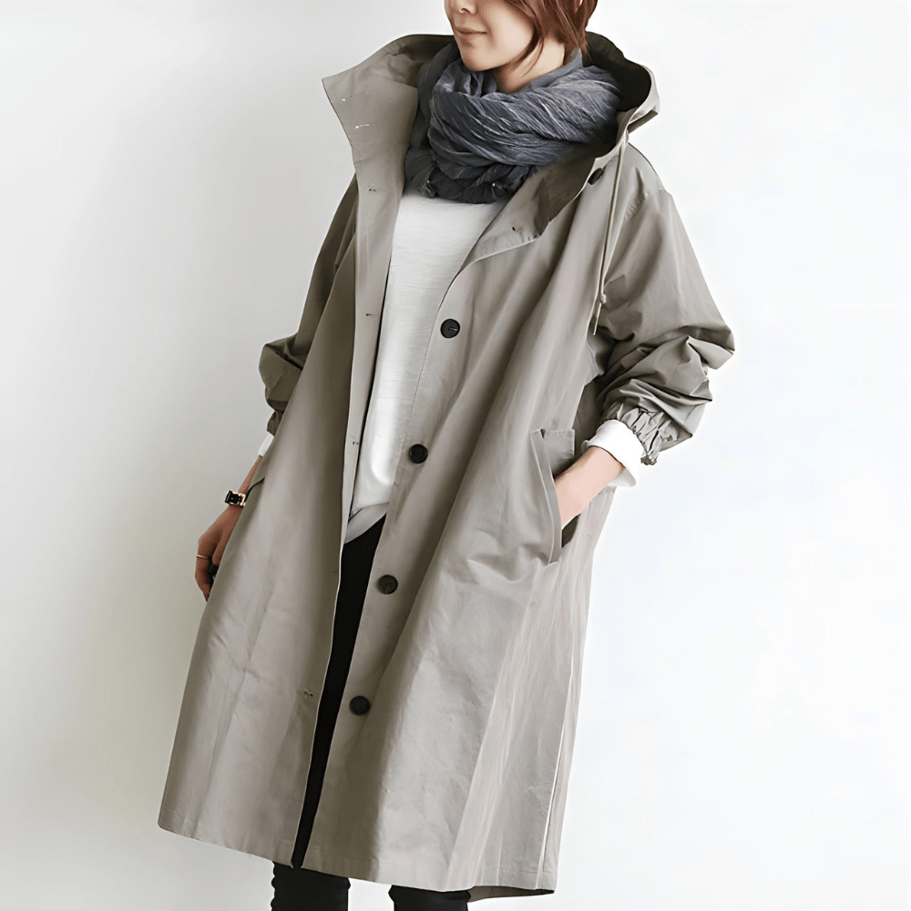 Luvik | Pidempi tyylikäs trenchcoat
