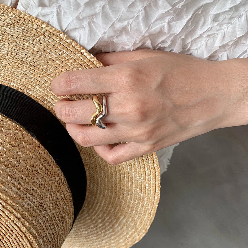 Luvik | Korean style 925 sterling silver double ring