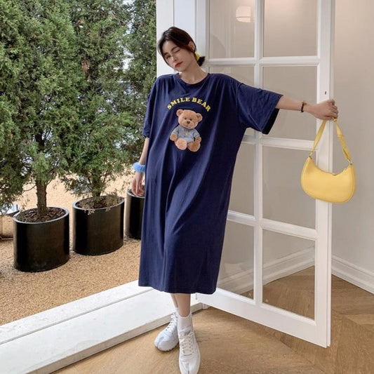 Luvik | Smile Bear T-paita Mekko karhun printillä