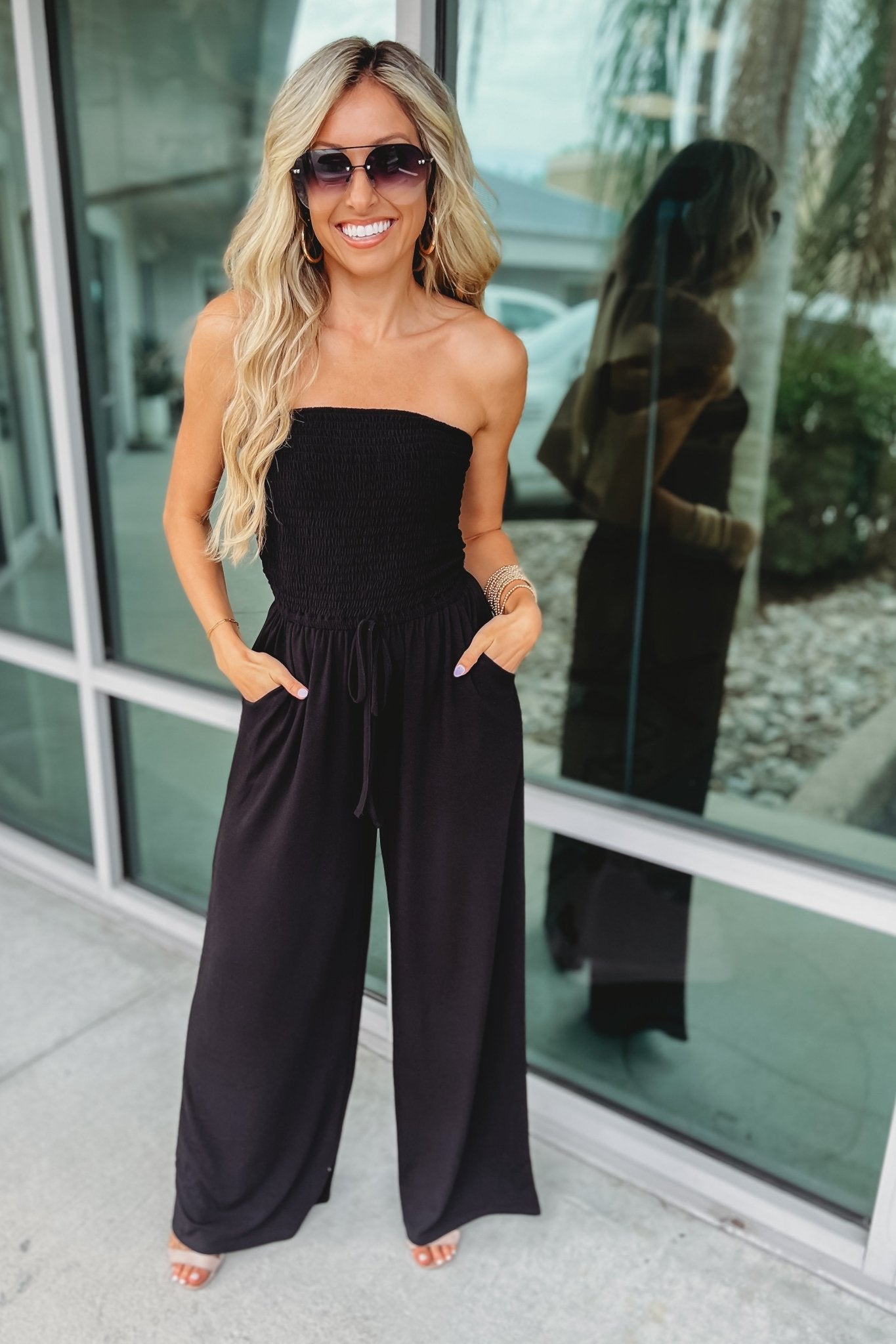 Luvik | Trendikäs Olkapää Jumpsuit
