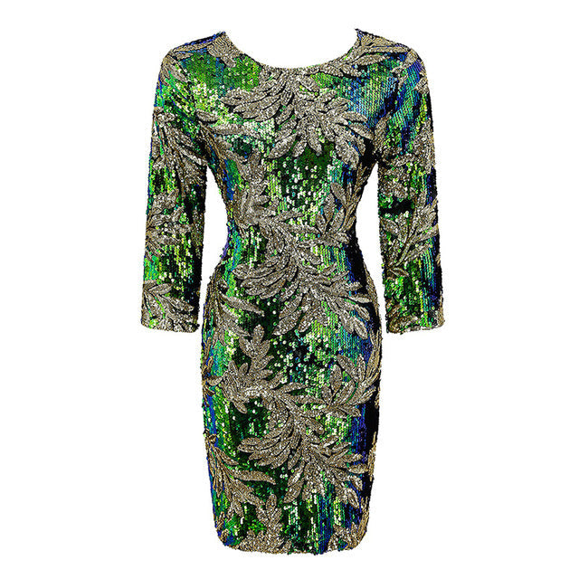 Luvik | Keep On Floral Glitter Mini Mekko